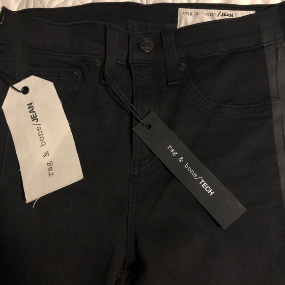 Rag &Bone WSHD BLK TUX Ankle Skinny Jeans - Picture 3 of 8